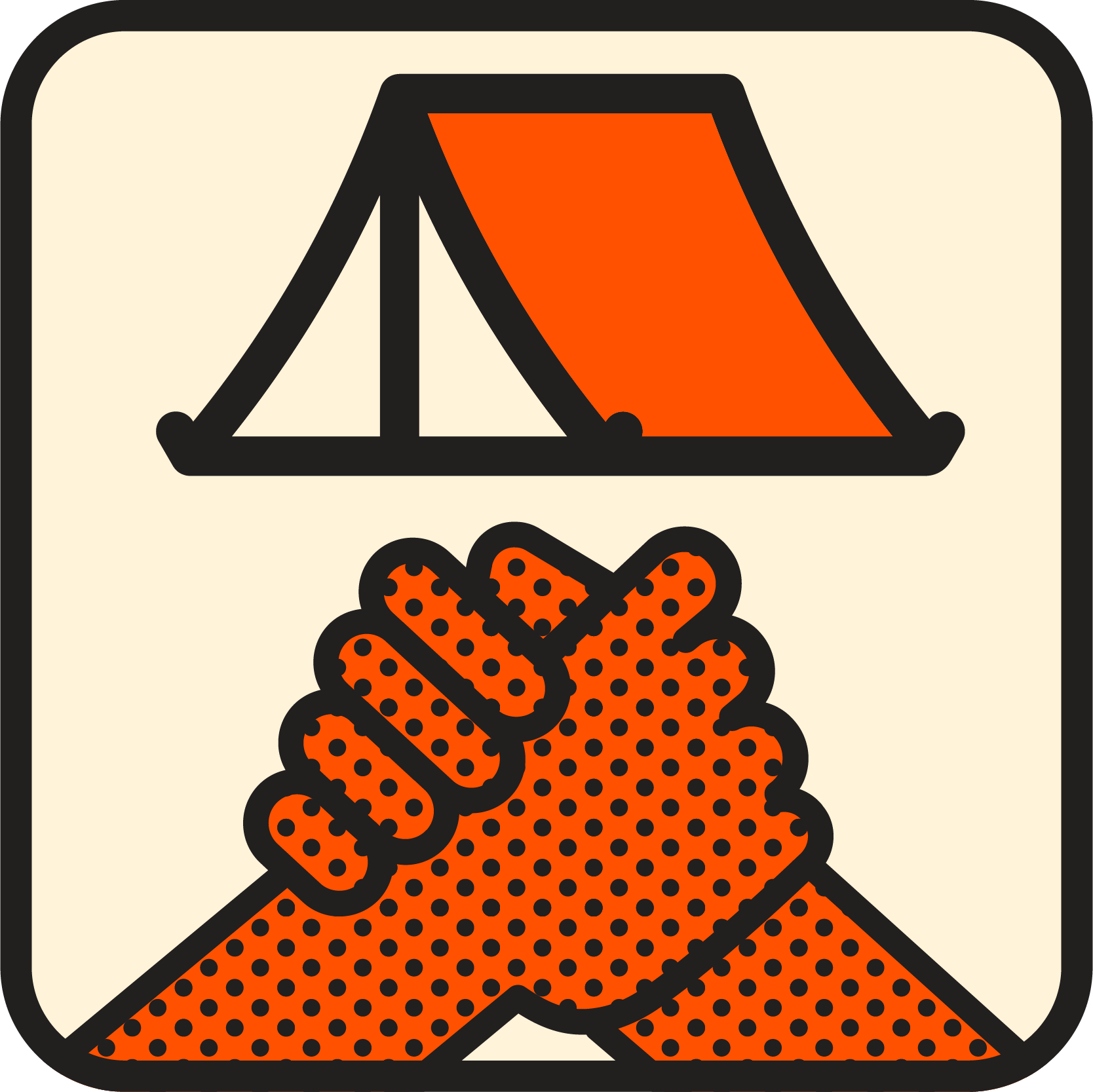 Icon representing our path to victory through the big tent